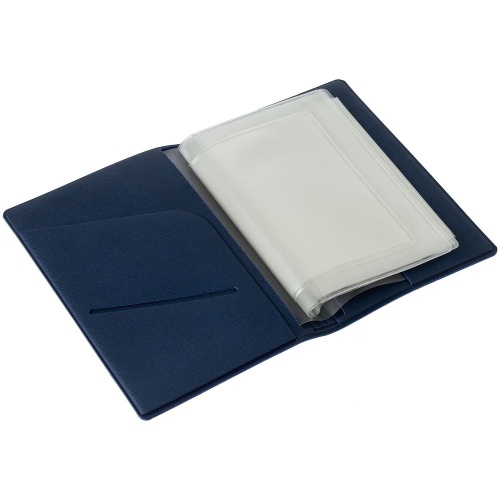 Обложка для автодокументов Devon, синяя фото 3