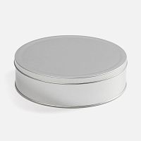 Коробка Pragmax L, круглая, серебристая