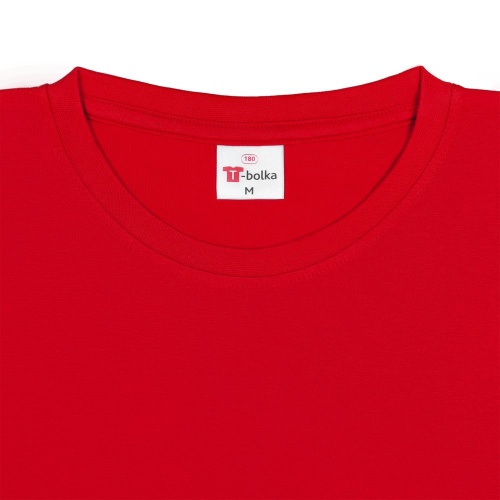 Футболка унисекс T-Bolka 180, красная фото 4 Футболка унисекс T-Bolka 180, красная фото 4
