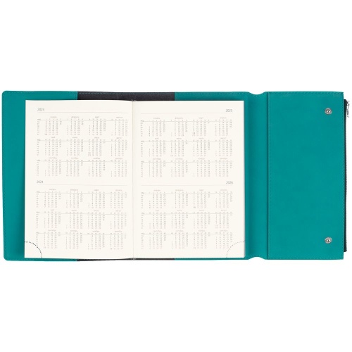 Ежедневник Grace, недатированный, бирюзовый фото 8 Ежедневник Grace, недатированный, бирюзовый фото 8