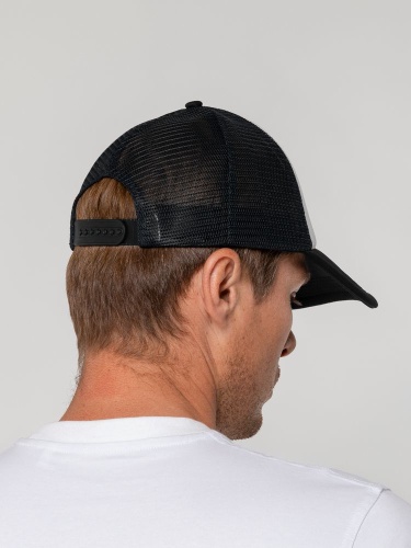 Бейсболка Sunbreaker, черная с белым фото 9