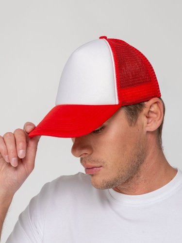 Бейсболка Sunbreaker, красная с белым фото 10 Бейсболка Sunbreaker, красная с белым фото 10