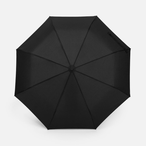 Зонт складной Hooklook, черный фото 2