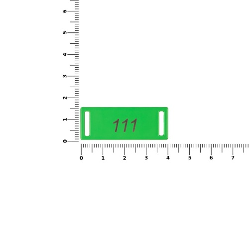 Шильдик металлический Kova, зеленый неон фото 2 Шильдик металлический Kova, зеленый неон фото 2