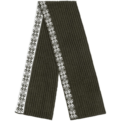 Шарф Eira, зеленый (оливковый) фото 5