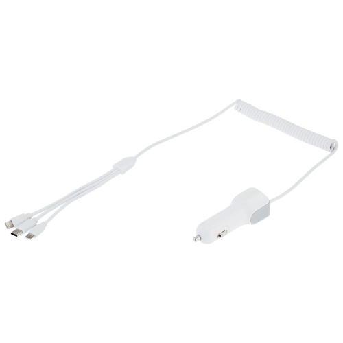 Автомобильное зарядное устройство High Ride, белое фото 3