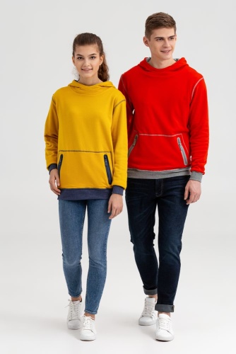 Двусторонняя толстовка Revers, синяя с желтым фото 14 Двусторонняя толстовка Revers, синяя с желтым фото 14