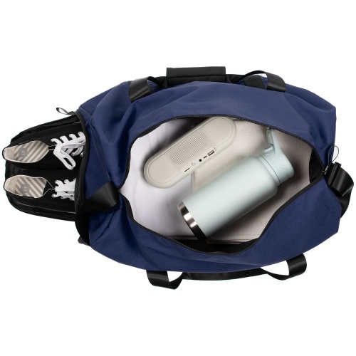 Сумка дорожная urbanPulse, синяя фото 3