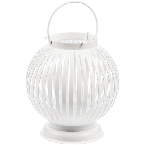 Интерьерный фонарь-подсвечник Villatic, средний, белый фото 3