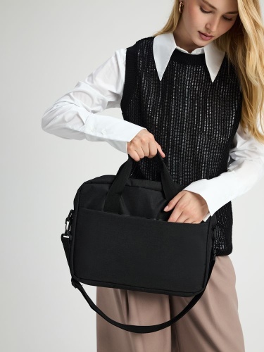 Сумка для ноутбука Delegate, черная фото 4 Сумка для ноутбука Delegate, черная фото 4