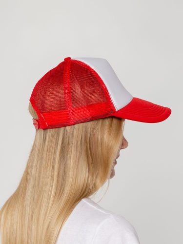 Бейсболка Sunbreaker, красная с белым фото 7 Бейсболка Sunbreaker, красная с белым фото 7