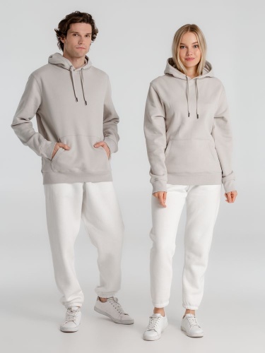 Толстовка с капюшоном унисекс King, дымчато-серая фото 13 Толстовка с капюшоном унисекс King, дымчато-серая фото 13