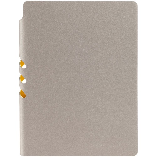 Ежедневник Flexpen, недатированный, серебристо-желтый фото 4 Ежедневник Flexpen, недатированный, серебристо-желтый фото 4