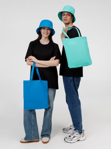 Холщовая сумка Avoska, бирюзовая фото 5 Холщовая сумка Avoska, бирюзовая фото 5