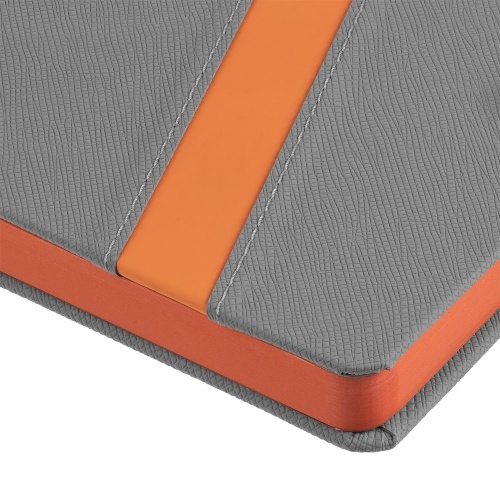 Ежедневник Rubikon, недатированный серо-оранжевый фото 6