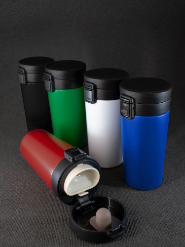 Термостакан с ситечком No Leak Infuser, синий фото 11