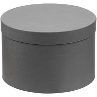 Коробка круглая Hatte, серая, уценка