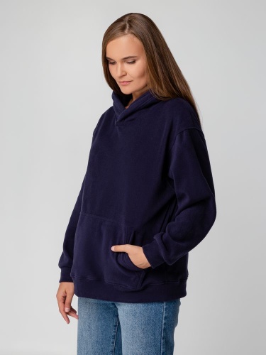 Худи флисовое унисекс Manakin, фиолетовое фото 6