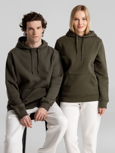 Толстовка с капюшоном унисекс King, хаки фото 12 Толстовка с капюшоном унисекс King, хаки фото 12