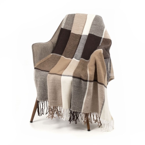 Плед Edinburgh, бежево-коричневый фото 3 Плед Edinburgh, бежево-коричневый фото 3