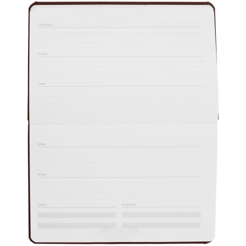 Еженедельник Urban, недатированный, коричневый фото 3 Еженедельник Urban, недатированный, коричневый фото 3