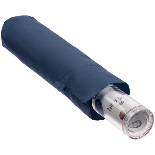 Зонт складной Fillit, темно-синий фото 7 Зонт складной Fillit, темно-синий фото 7