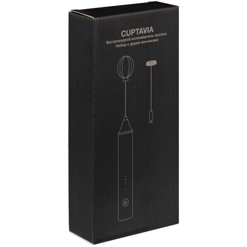 Беспроводной вспениватель молока Cuptavia, черный фото 3