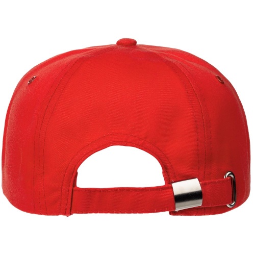 Бейсболка Canopy, красная с белым кантом фото 3 Бейсболка Canopy, красная с белым кантом фото 3