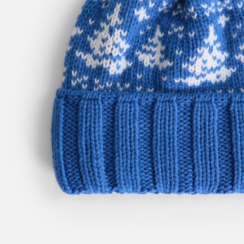 Шапка Holidale, синяя с молочным фото 3 Шапка Holidale, синяя с молочным фото 3