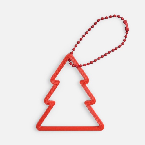 Подвеска «Елочка», 3D-печать, красная фото 5 Подвеска «Елочка», 3D-печать, красная фото 5