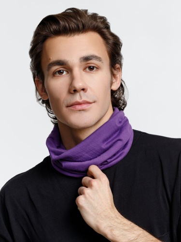 Многофункциональная бандана Dekko, фиолетовая фото 3 Многофункциональная бандана Dekko, фиолетовая фото 3