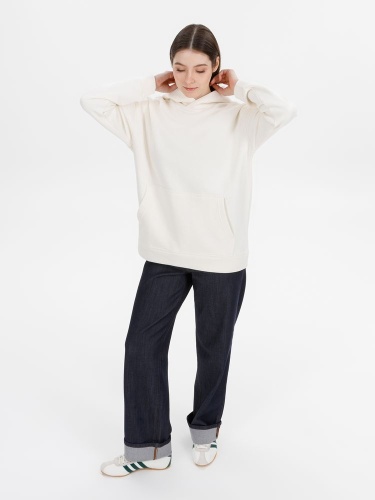 Худи оверсайз унисекс Snuggie, молочно-белое фото 6