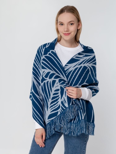 Палантин с бахромой на заказ Rinn Fint, полушерсть фото 5