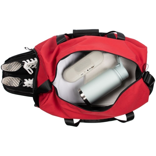 Сумка дорожная urbanPulse, красная фото 4