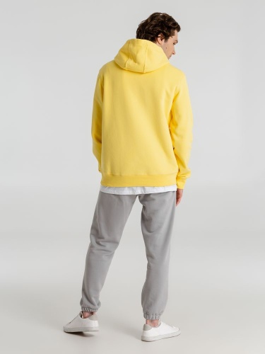 Толстовка с капюшоном унисекс King, желтая фото 7