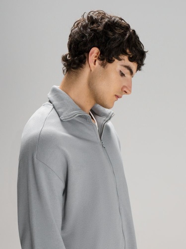 Толстовка унисекс Neofit, светло-серая фото 5