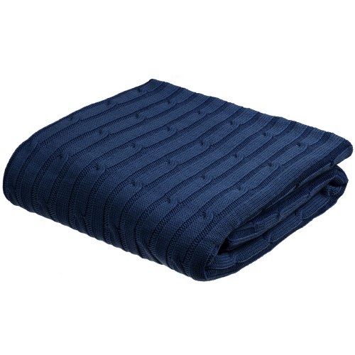 Плед Remit, темно-синий (сапфир) фото 3