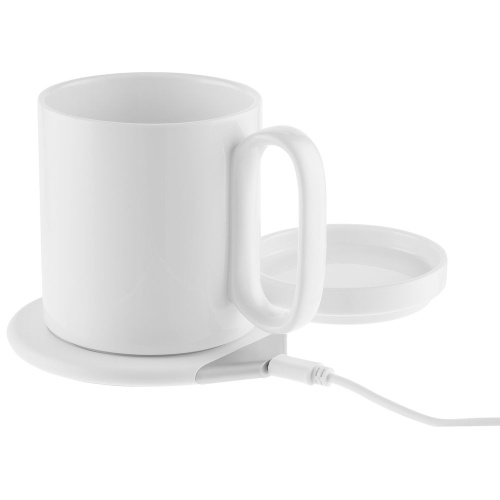 Кружка с подогревом и беспроводной зарядкой dualBase, белая фото 6 Кружка с подогревом и беспроводной зарядкой dualBase, белая фото 6