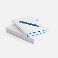 Набор White Shall, бело-голубой