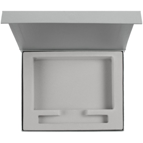 Коробка Rime под блокнот и ручку, серебристая фото 4 Коробка Rime под блокнот и ручку, серебристая фото 4