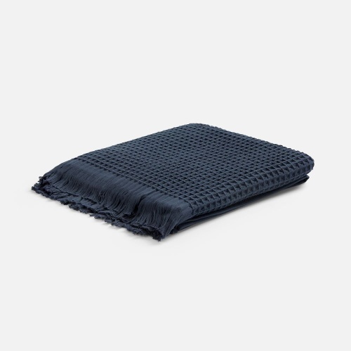 Плед вафельный Elenglect, темно-серый фото 2