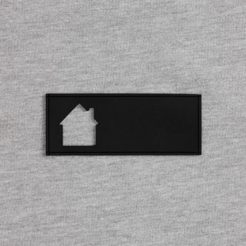 Лейбл из ПВХ с вырубкой «Дом», черный фото 2 Лейбл из ПВХ с вырубкой «Дом», черный фото 2