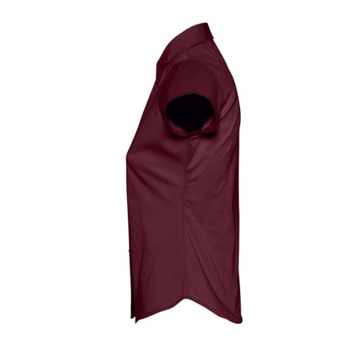 Рубашка женская с коротким рукавом Excess, бордовая фото 4 Рубашка женская с коротким рукавом Excess, бордовая фото 4