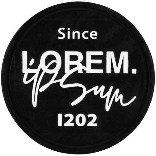 Лейбл из ПВХ Dzeta Round, L, черный фото 3 Лейбл из ПВХ Dzeta Round, L, черный фото 3