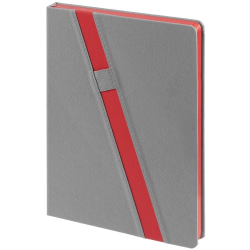 Ежедневник Rubikon, недатированный серо-красный фото 3 Ежедневник Rubikon, недатированный серо-красный фото 3