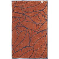 Полотенце In Leaf, большое, синее с горчичным