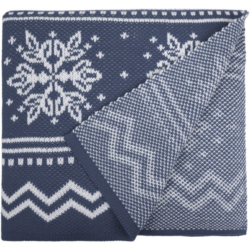 Плед Elnik, серый с молочно-белым фото 3