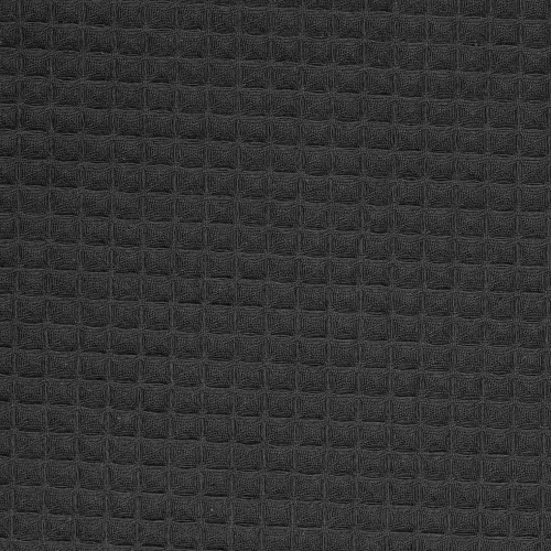 Халат вафельный Kimono, черный фото 3