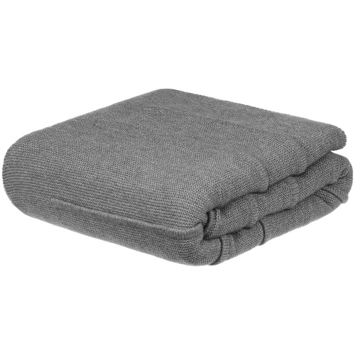 Плед Nessona Alpaca, серый (кварцевый меланж) фото 2