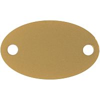 Шильдик металлический Alfa Oval, золотистый